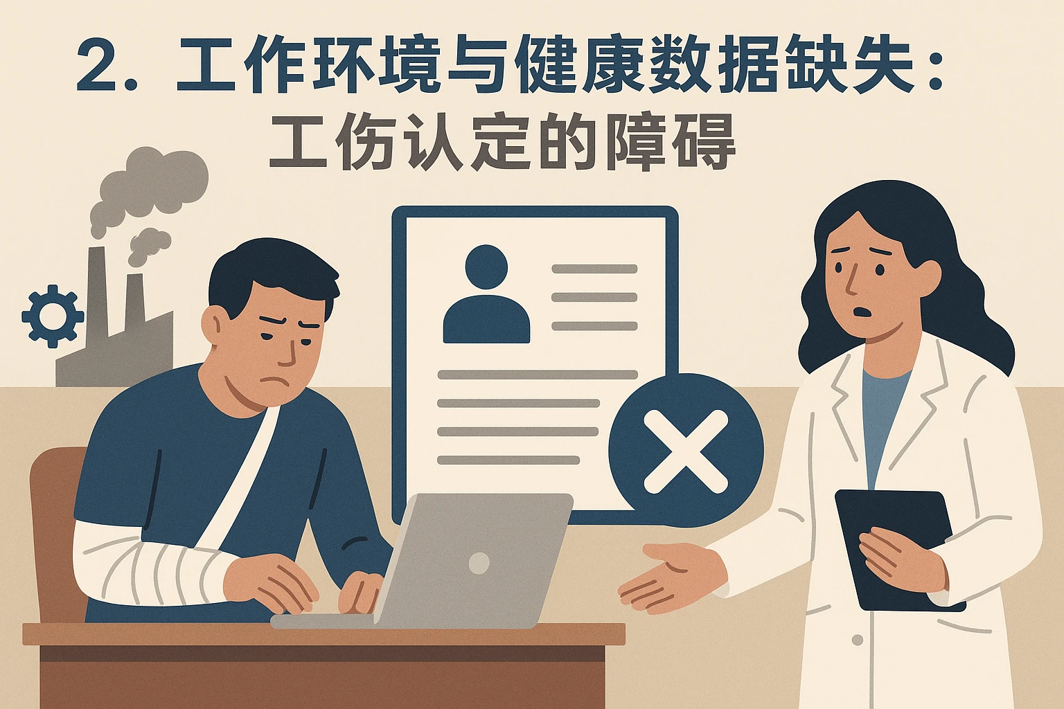 2. 工作环境与健康数据缺失：工伤认定的障碍