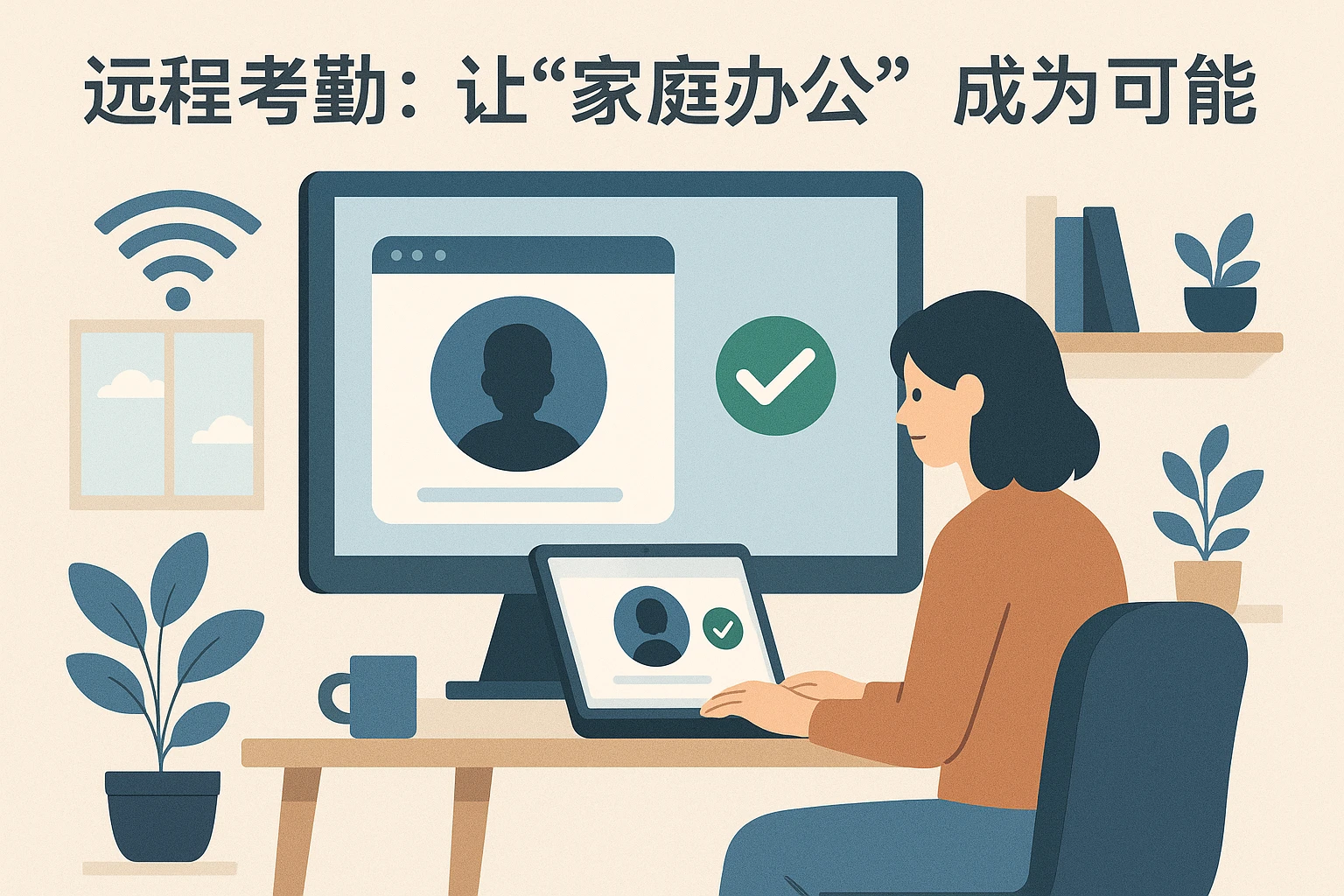 2. 远程考勤：让“家庭办公”成为可能
