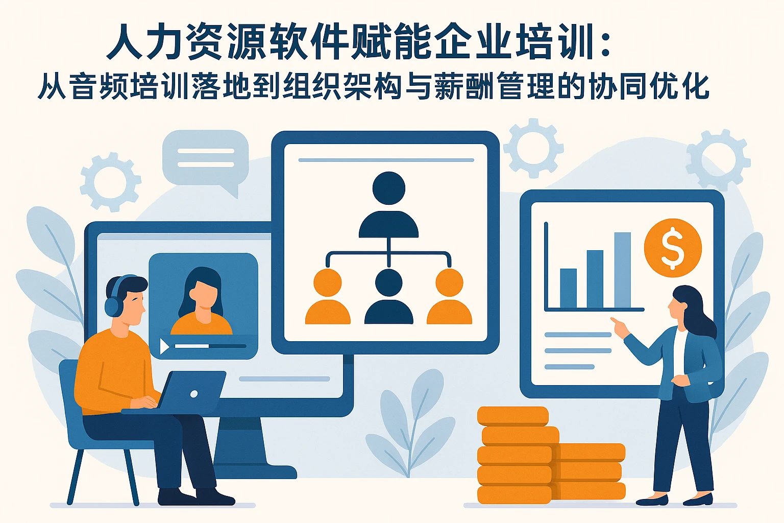 人力资源软件赋能企业培训：从音频培训落地到组织架构与薪酬管理的协同优化