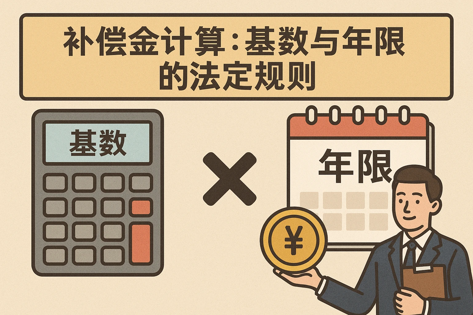 2. 补偿金计算：基数与年限的法定规则