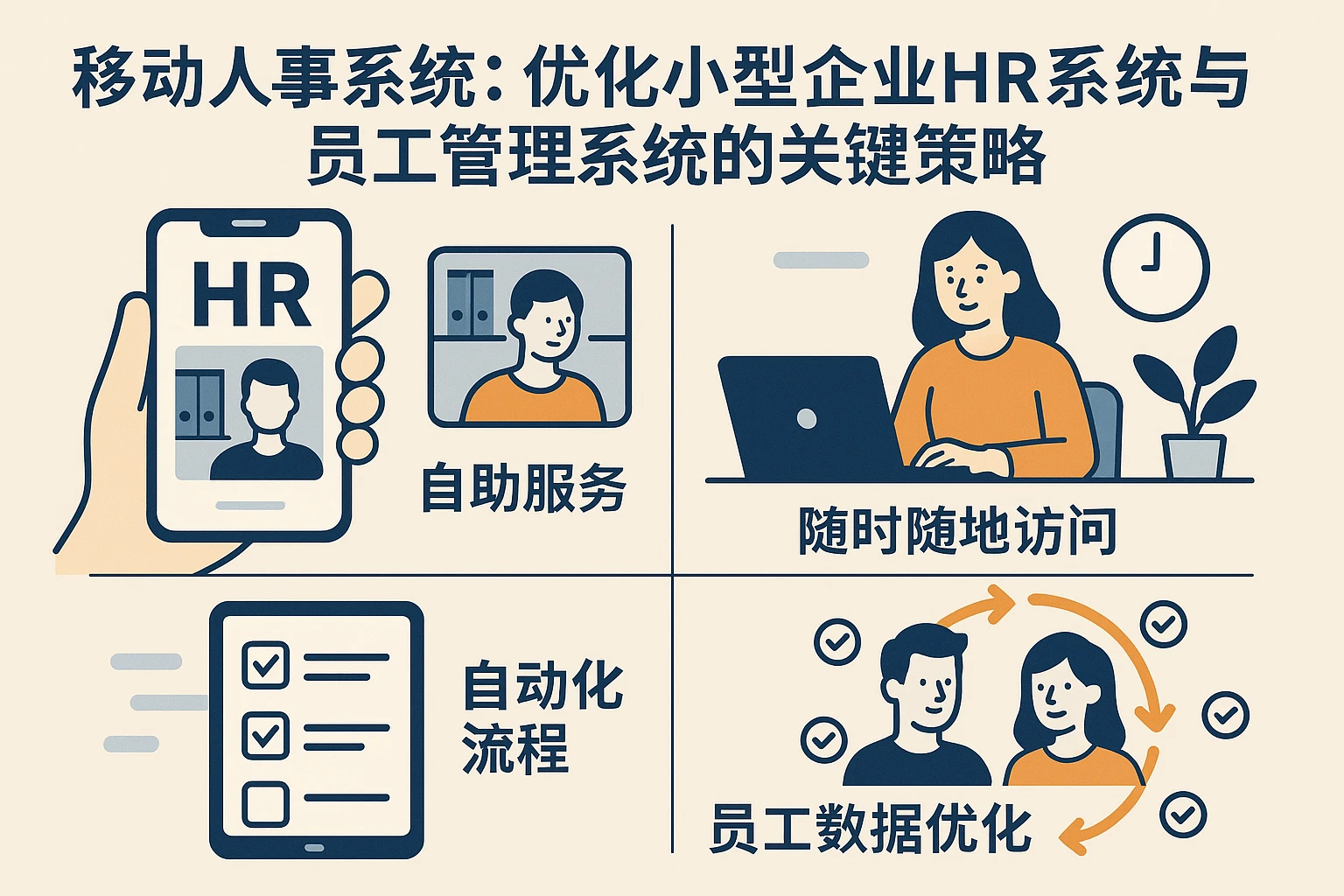 移动人事系统:优化小型企业HR系统与员工管理系统的关键策略