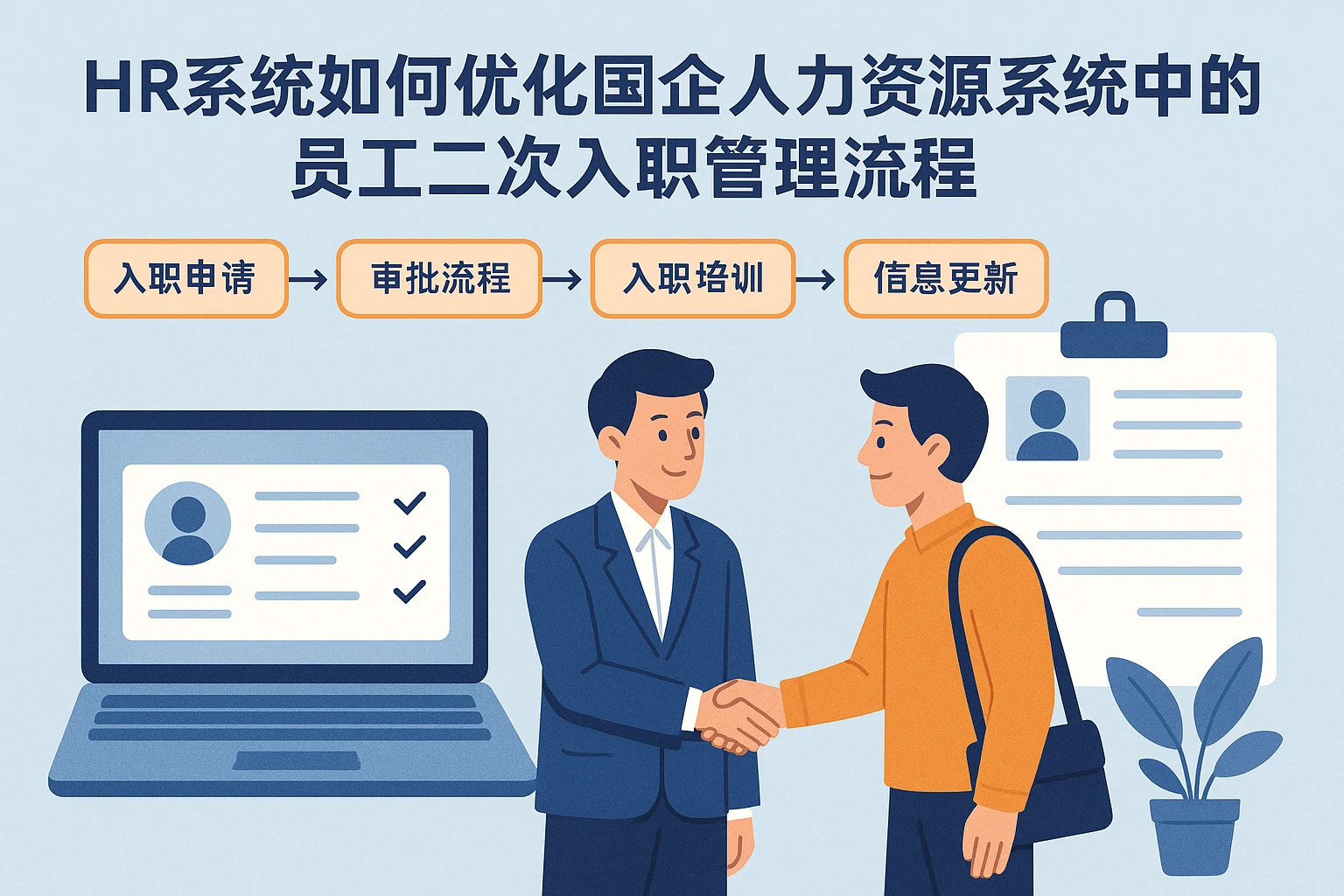 HR系统如何优化国企人力资源系统中的员工二次入职管理流程