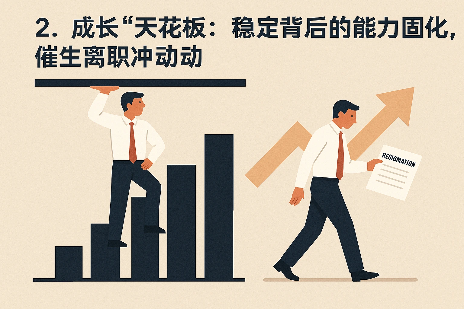 2. 成长“天花板”：稳定背后的“能力固化”，催生离职冲动