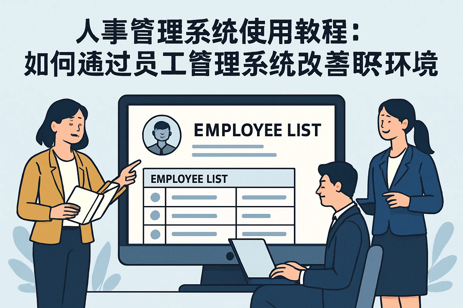 人事管理系统使用教程:如何通过员工管理系统改善职场环境