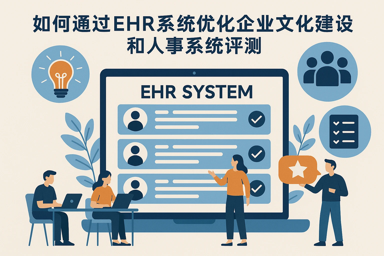 如何通过EHR系统优化企业文化建设和人事系统评测