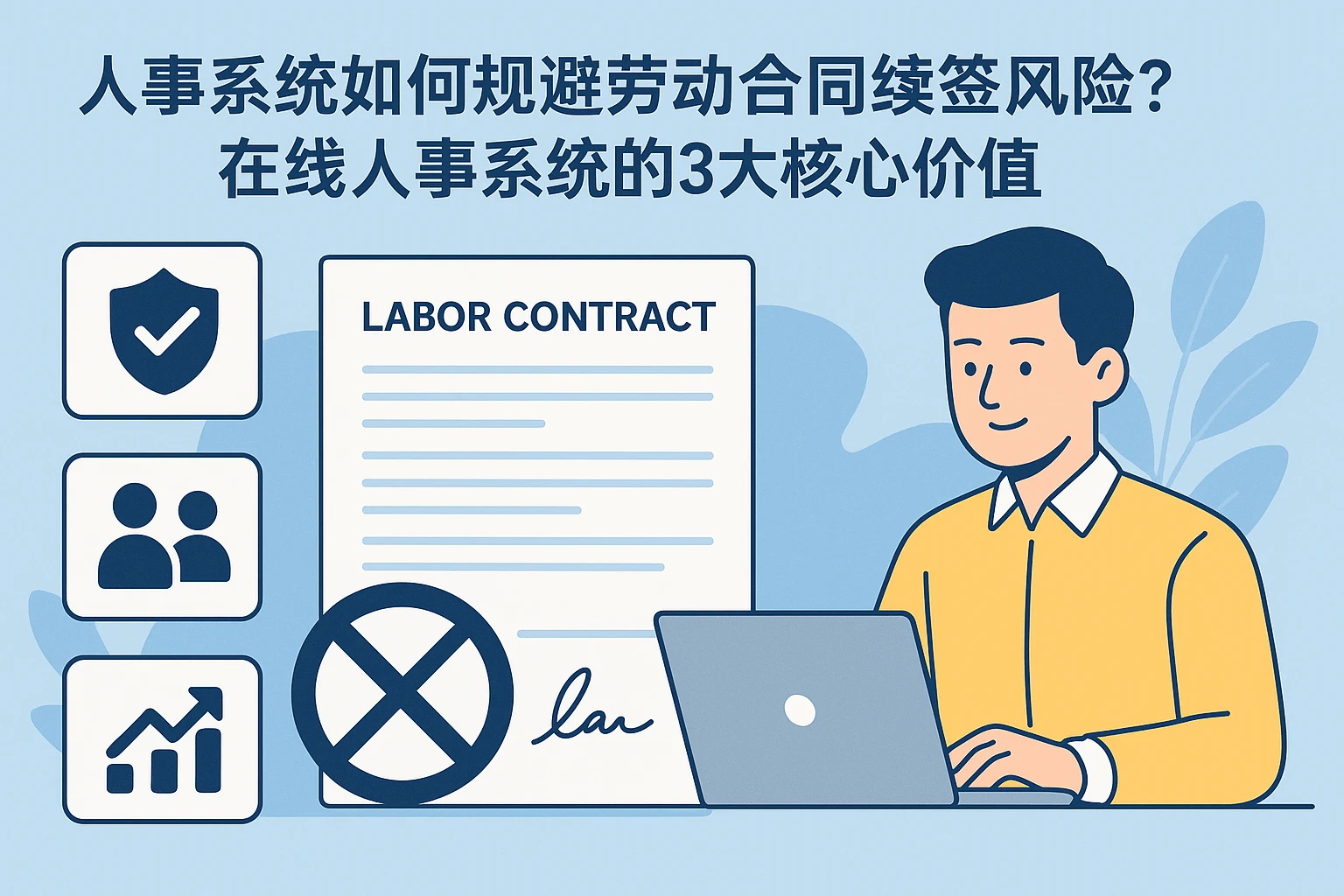 人事系统如何规避劳动合同续签风险?在线人事系统的3大核心价值