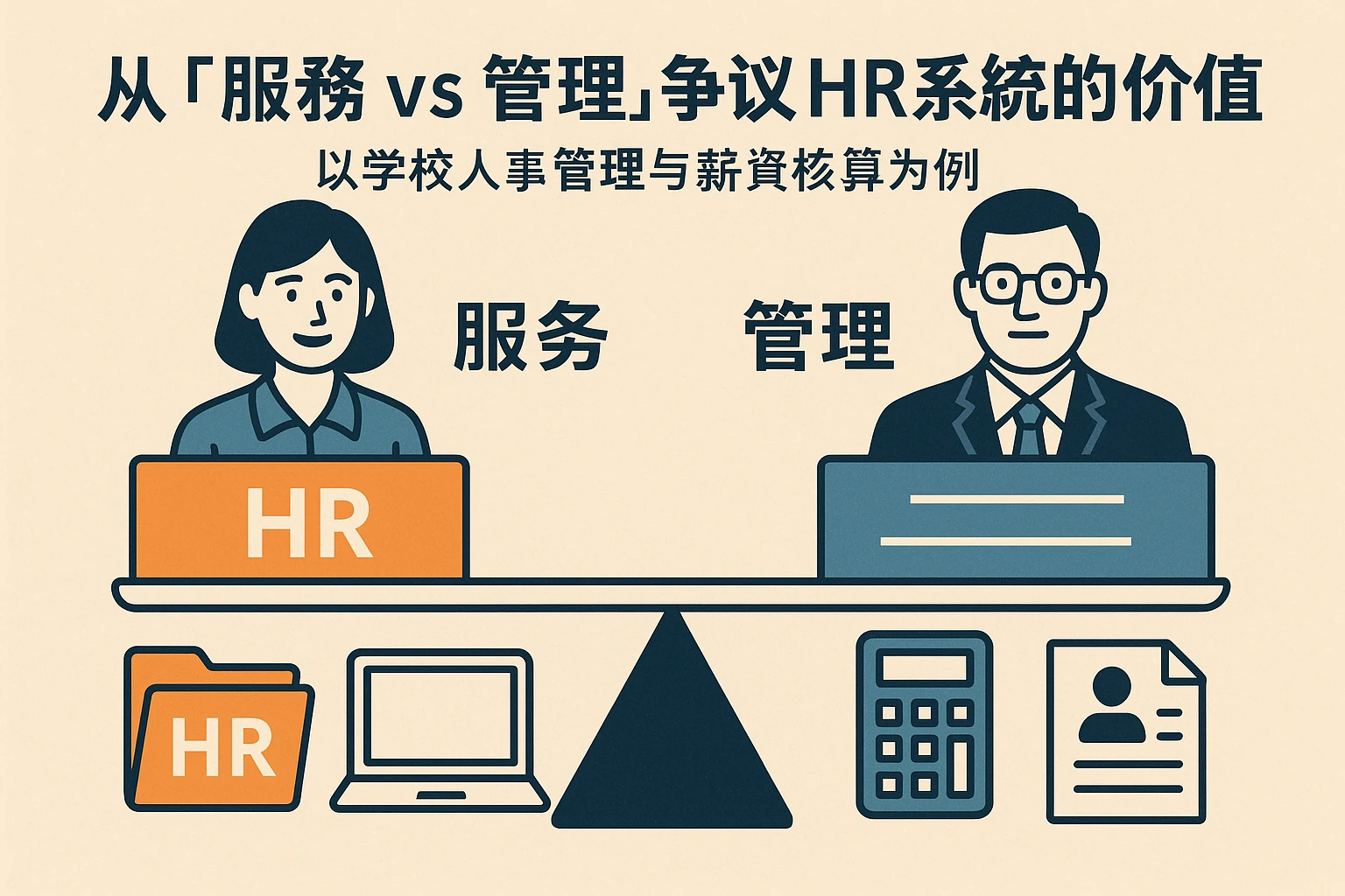 从“服务vs管理”争议看HR系统的价值:以学校人事管理与薪资核算为例