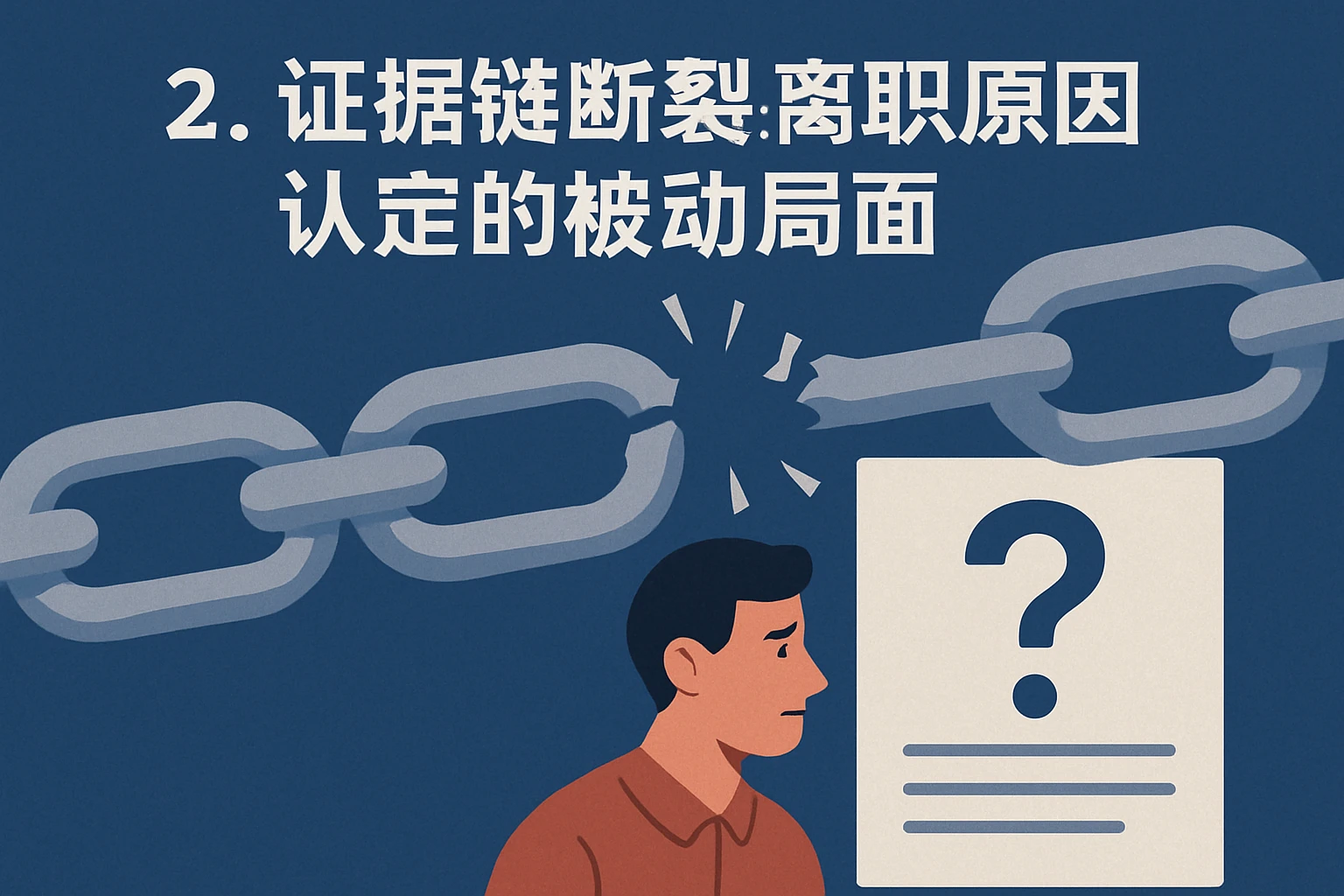 2. 证据链断裂：离职原因认定的被动局面