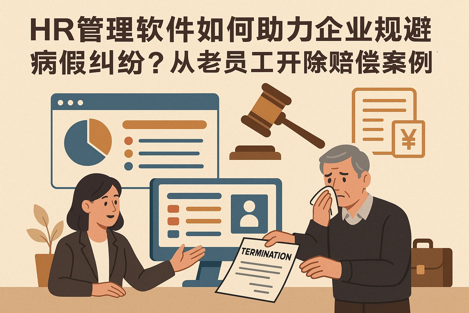 HR管理软件如何助力企业规避病假纠纷?从老员工开除赔偿案例说起