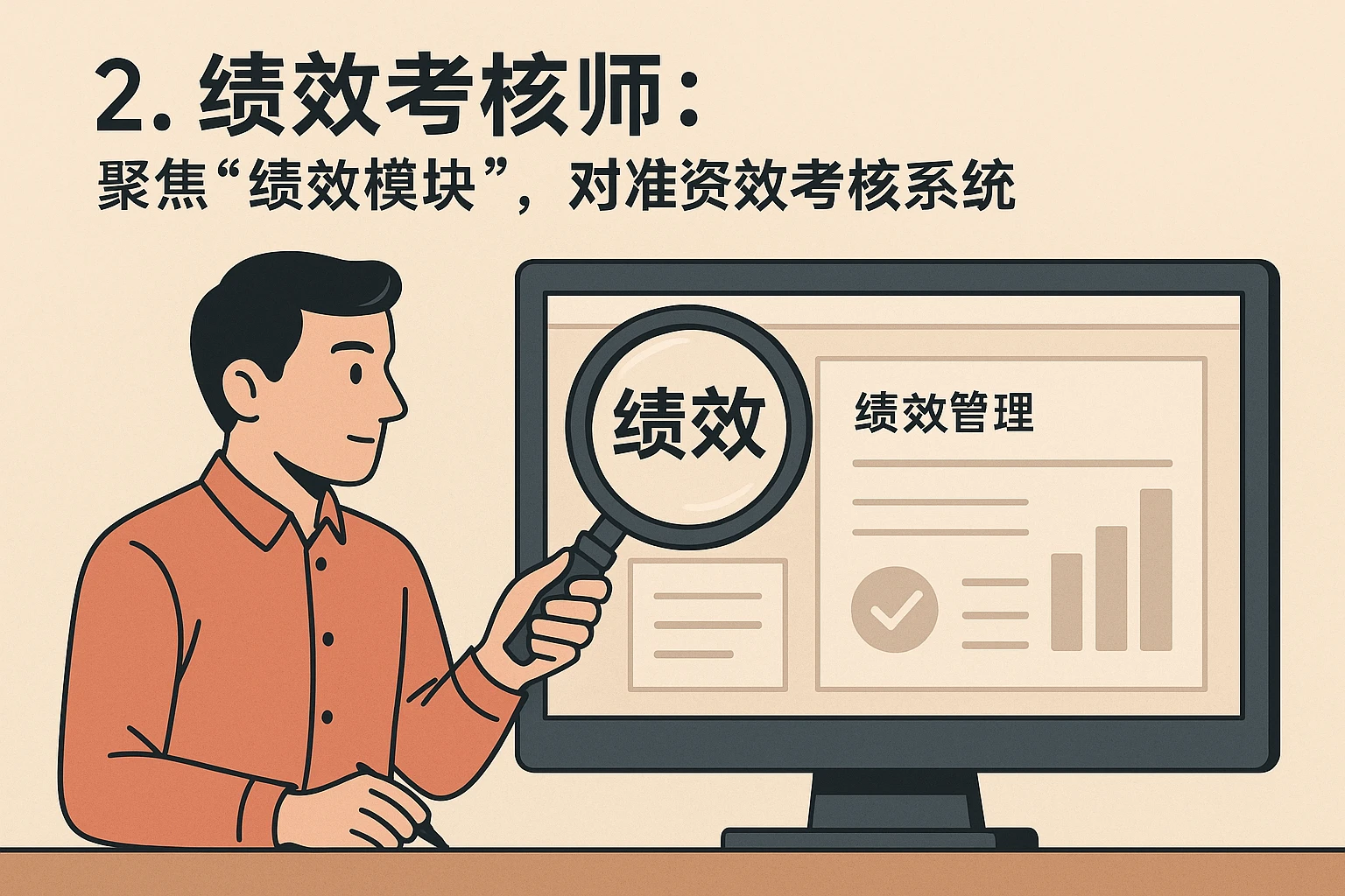 2. 绩效考核师:聚焦“绩效模块”,对准绩效考核系统