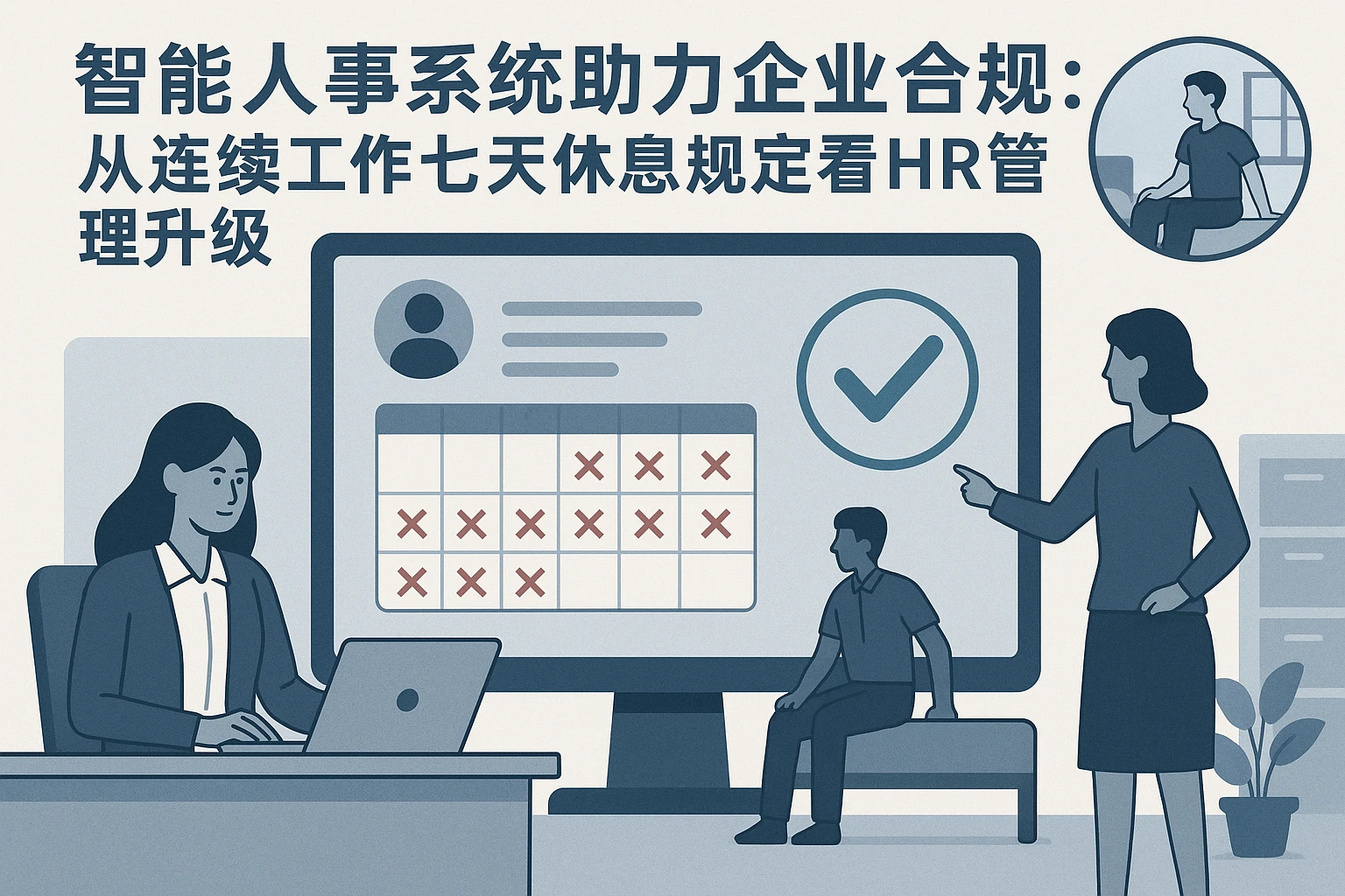智能人事系统助力企业合规:从连续工作七天休息规定看HR管理升级