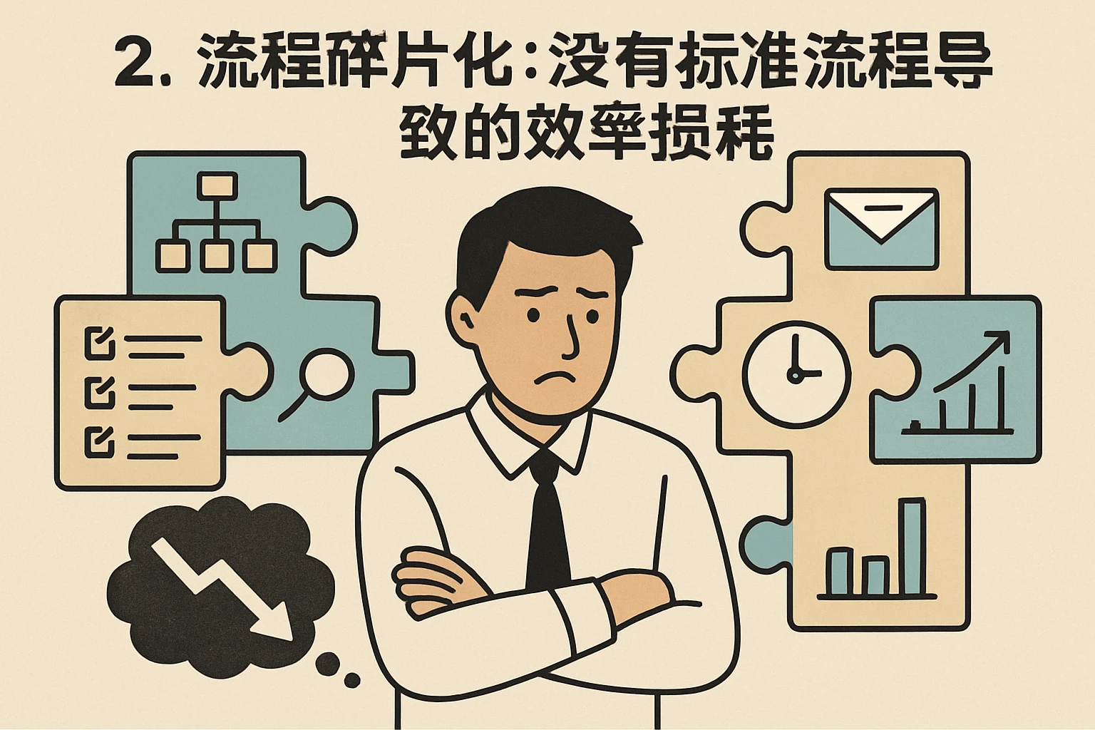 2. 流程碎片化：没有标准流程导致的效率损耗