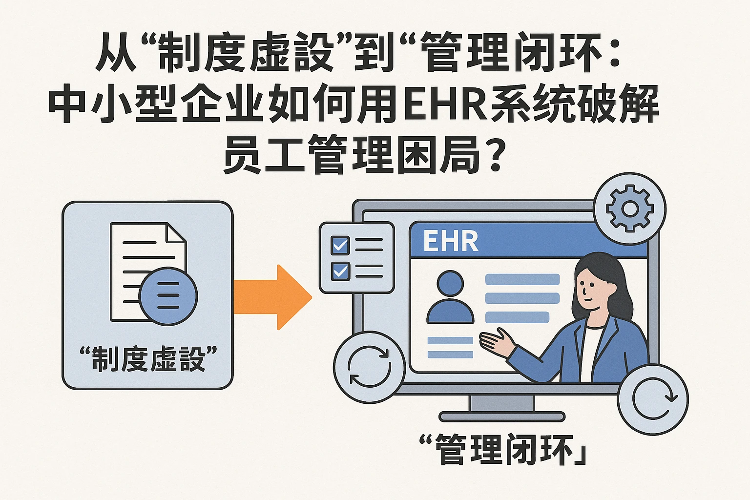 从“制度虚设”到“管理闭环”：中小型企业如何用EHR系统破解员工管理困局？