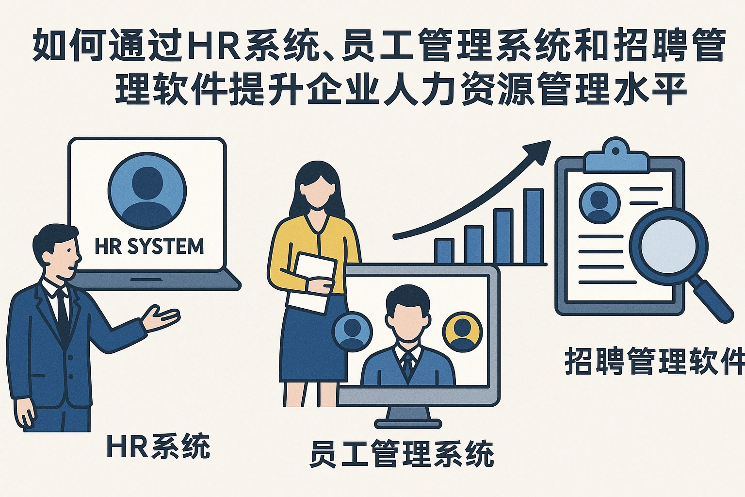如何通过HR系统、员工管理系统和招聘管理软件提升企业人力资源管理水平