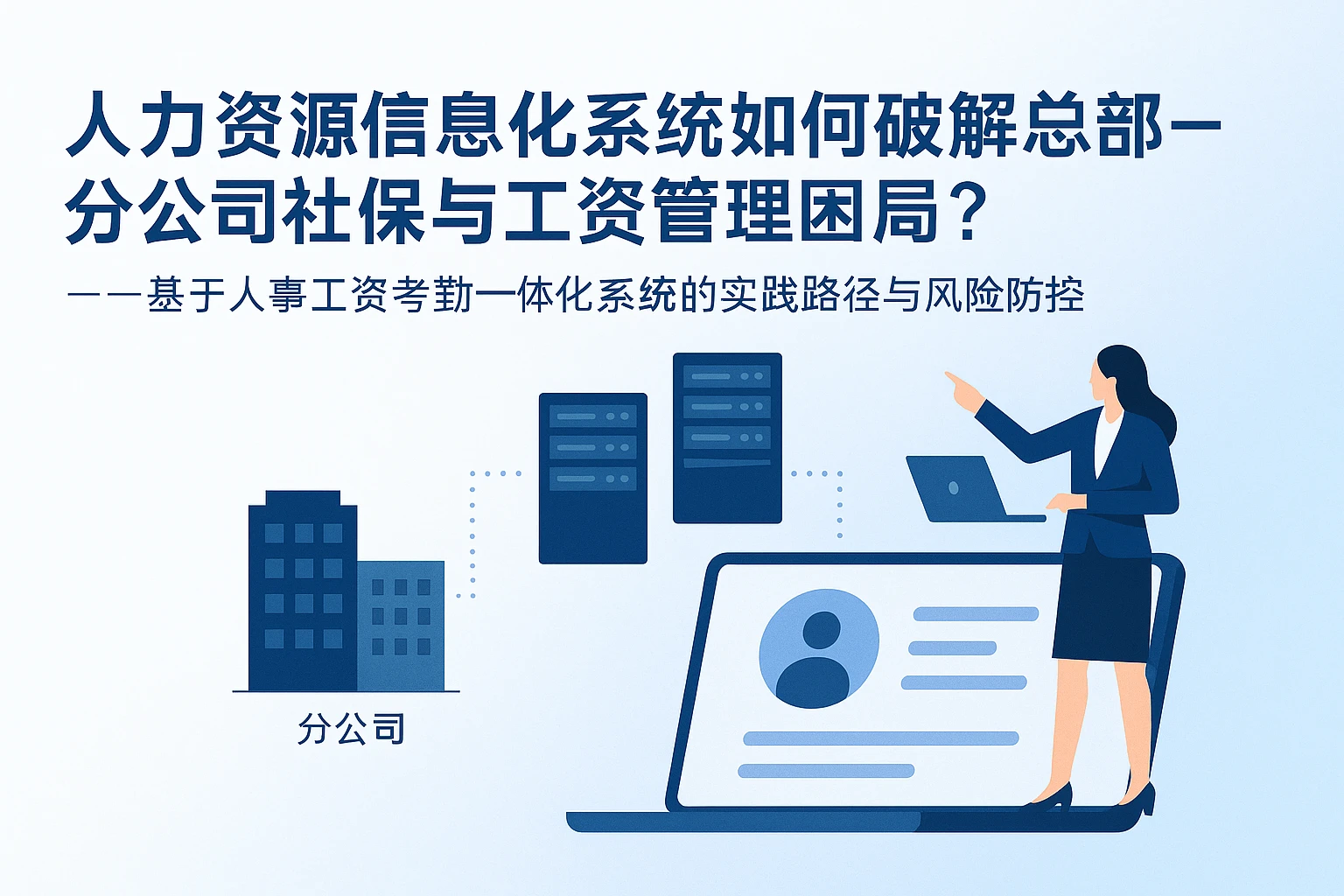 人力资源信息化系统如何破解总部-分公司社保与工资管理困局？——基于人事工资考勤一体化系统的实践路径与风险防控