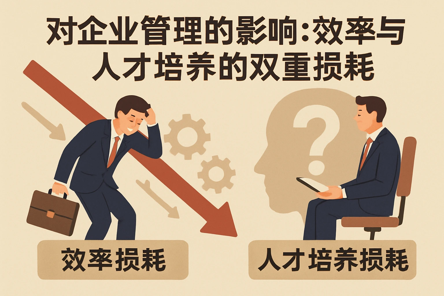 2. 对企业管理的影响:效率与人才培养的双重损耗