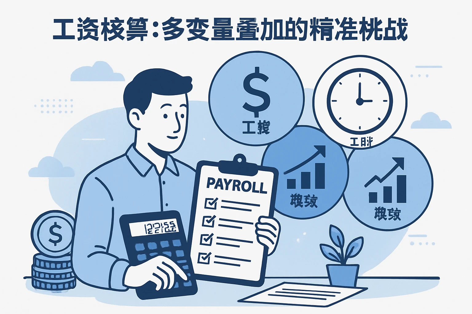 2. 工资核算:多变量叠加的精准性挑战