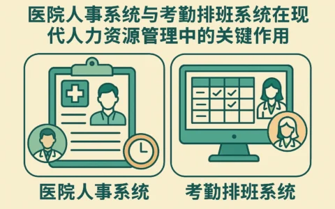 医院人事系统与考勤排班系统在现代人力资源管理中的关键作用