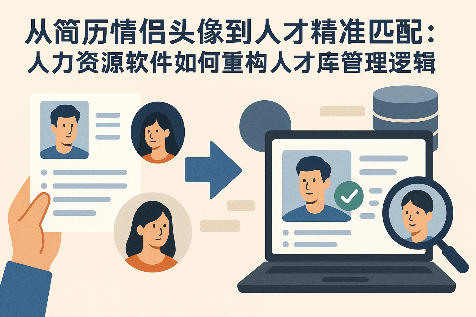 从简历情侣头像到人才精准匹配:人力资源软件如何重构人才库管理逻辑
