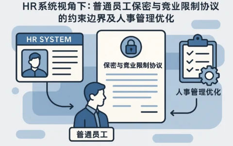 HR系统视角下：普通员工保密与竞业限制协议的约束边界及人事管理优化
