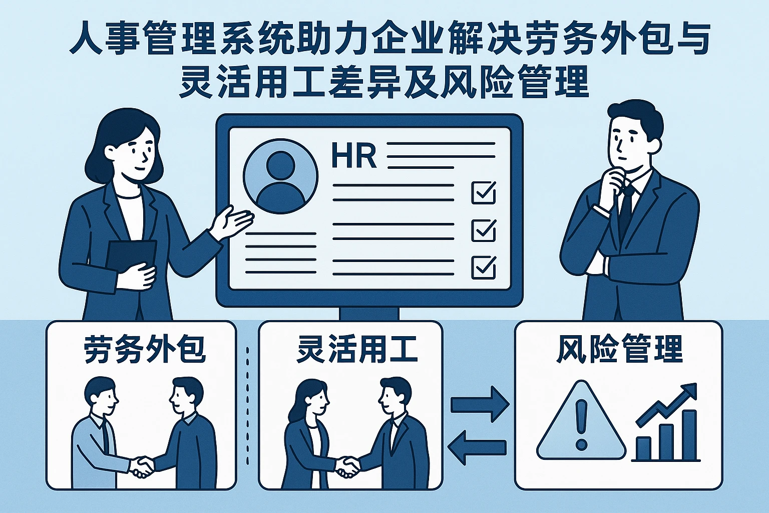 人事管理系统助力企业解决劳务外包与灵活用工差异及风险管理