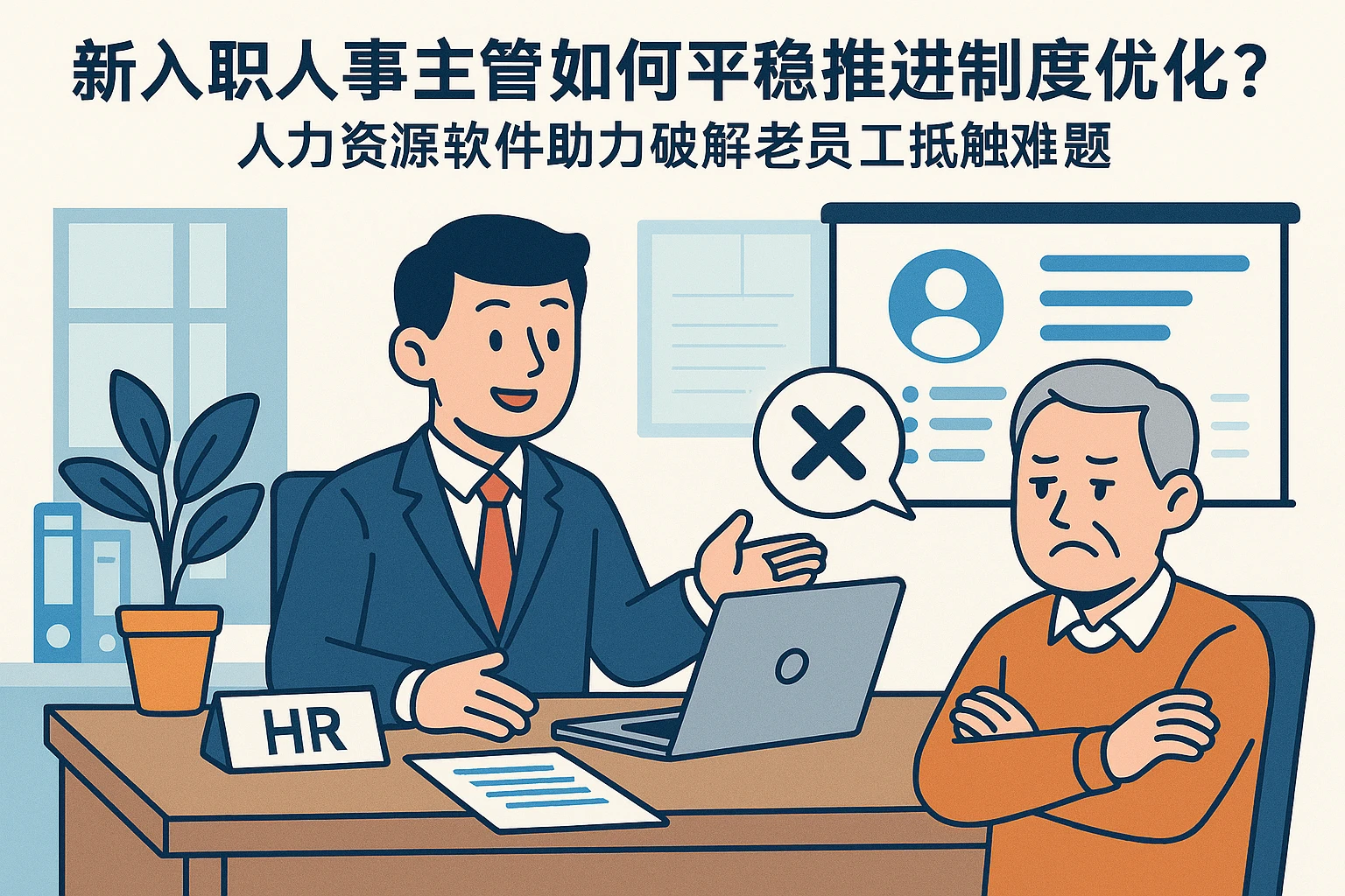 新入职人事主管如何平稳推进制度优化?人力资源软件助力破解老员工抵触难题