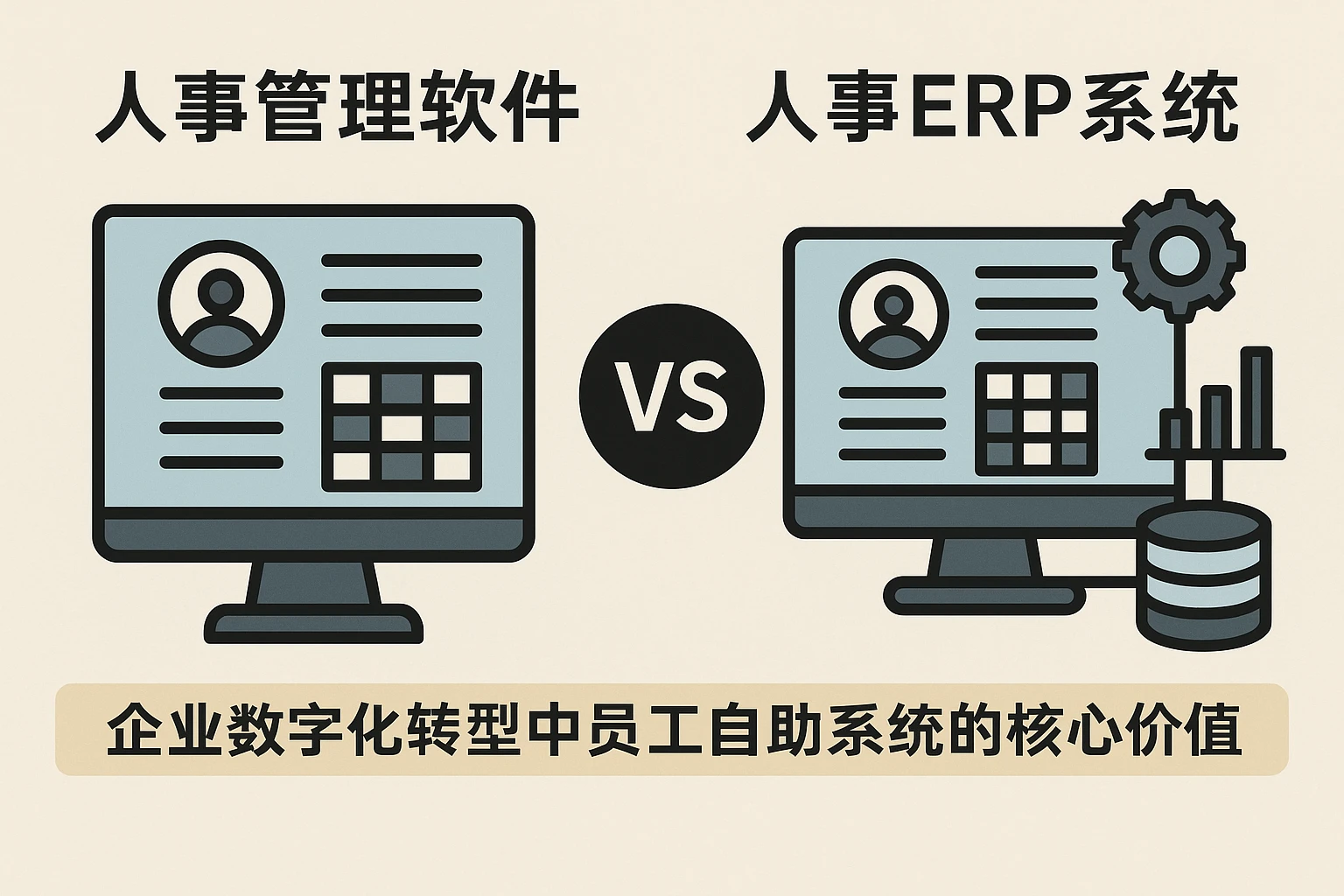 人事管理软件 vs 人事ERP系统:企业数字化转型中员工自助系统的核心价值