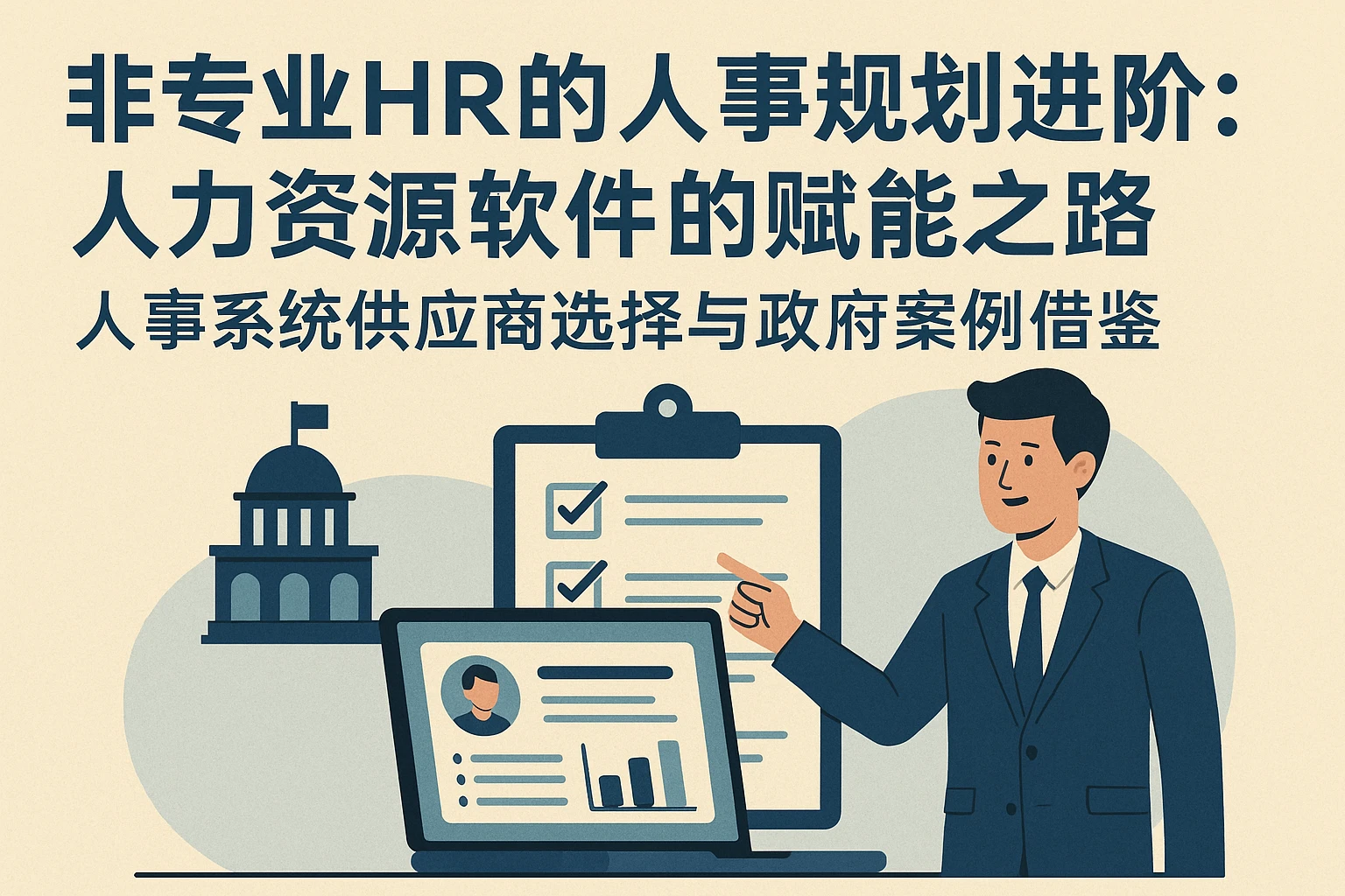 非专业HR的人事规划进阶：人力资源软件的赋能之路——人事系统供应商选择与政府案例借鉴