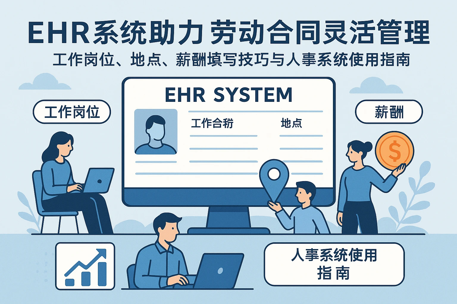 EHR系统助力劳动合同灵活管理:工作岗位、地点、薪酬填写技巧与人事系统使用指南
