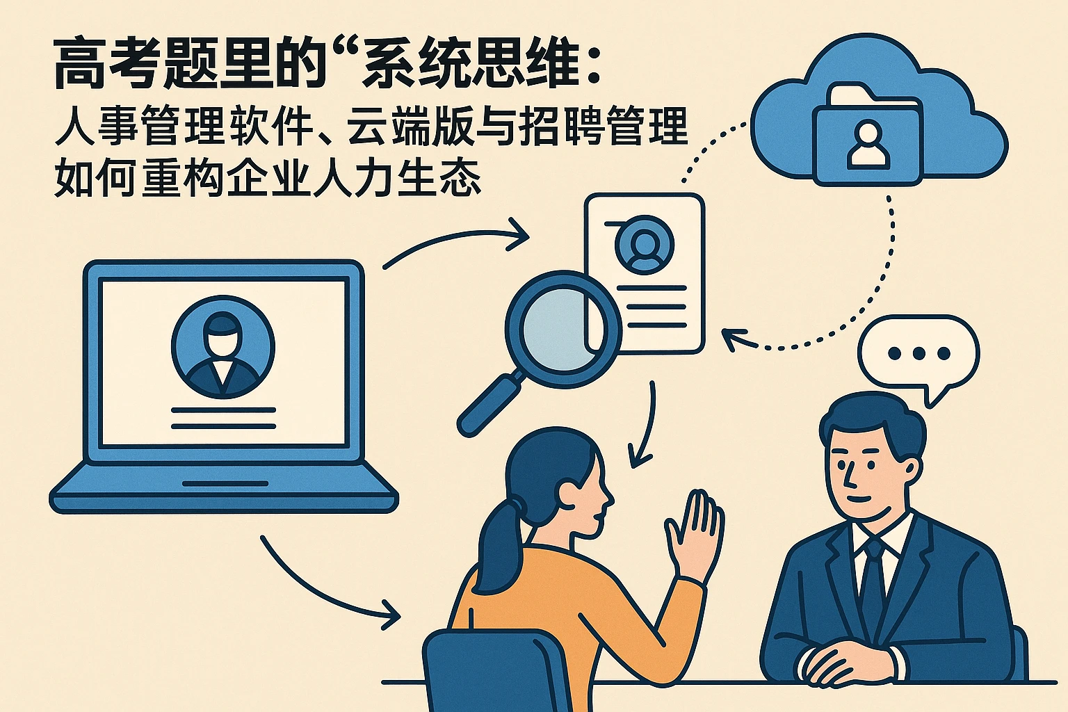 高考题里的“系统思维”：人事管理软件、云端版与招聘管理如何重构企业人力生态