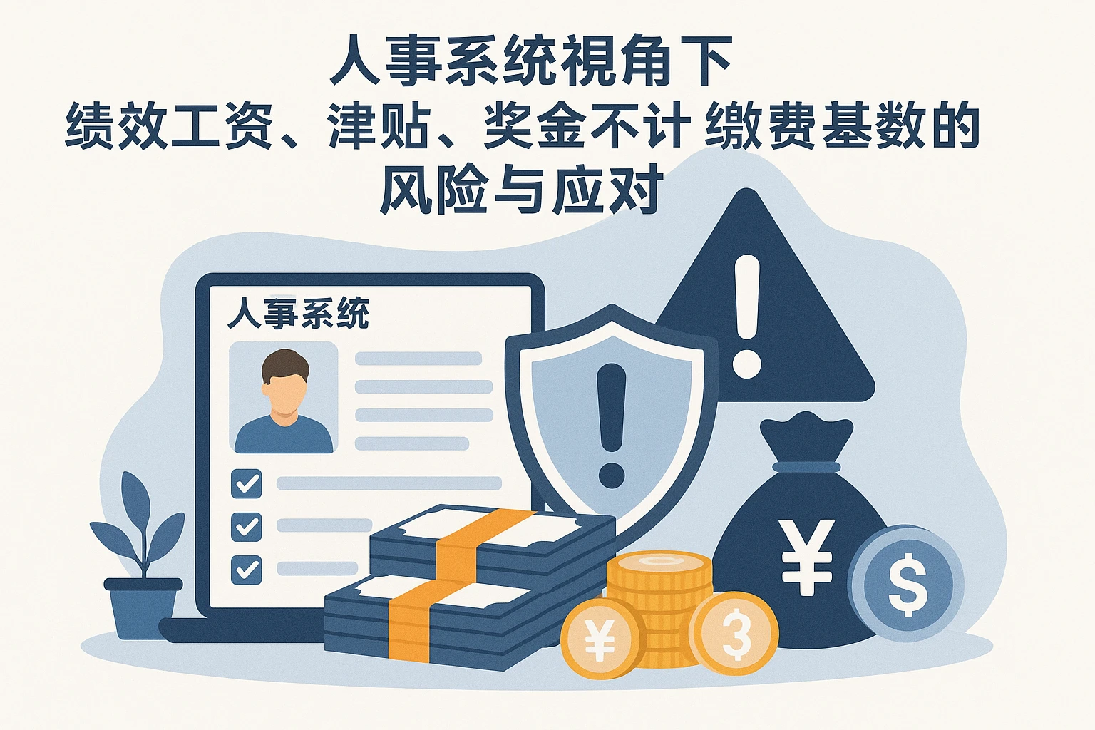 人事系统视角下：绩效工资、津贴、奖金不计入缴费基数的风险与应对
