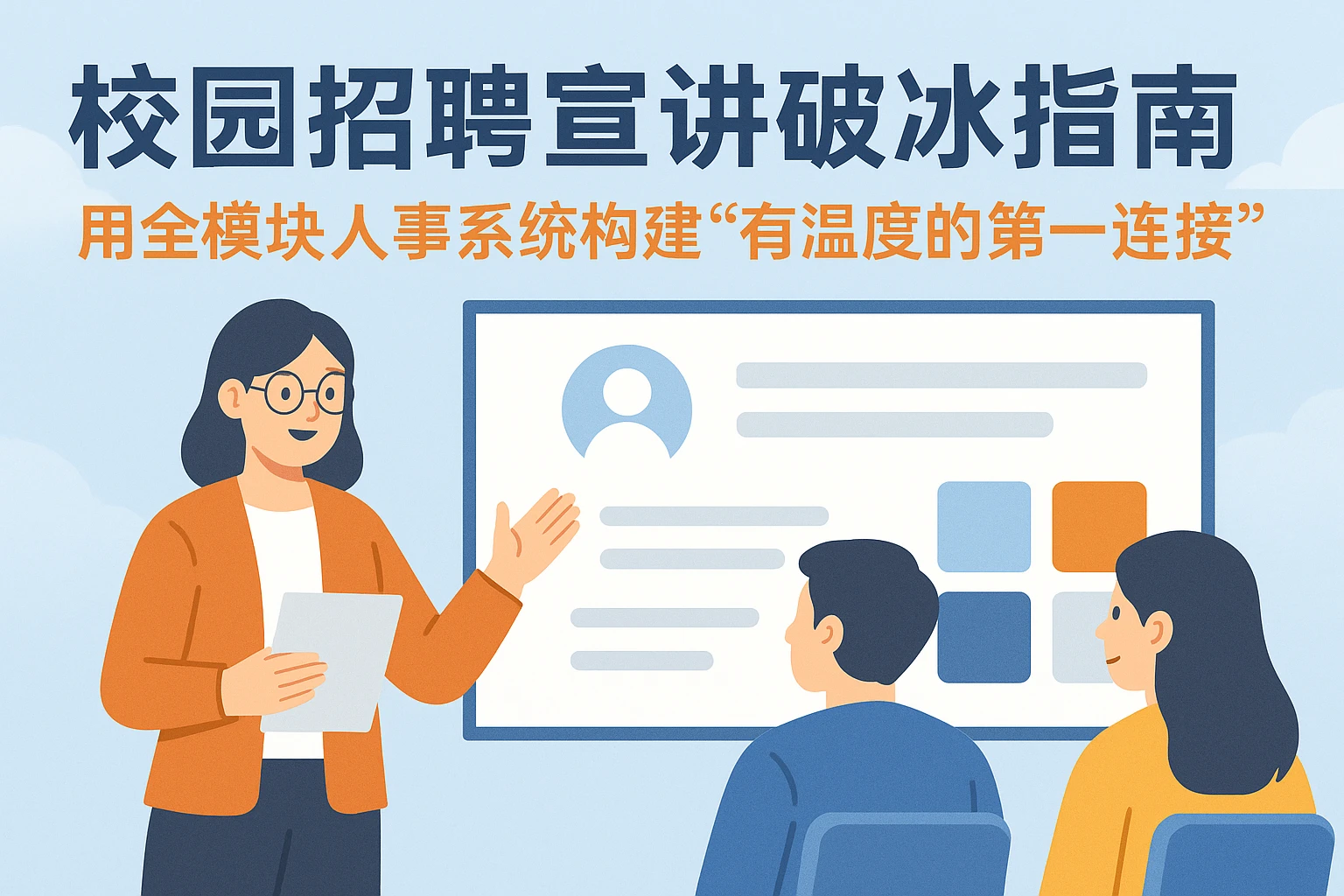 校园招聘宣讲破冰指南:用全模块人事系统构建“有温度的第一连接”