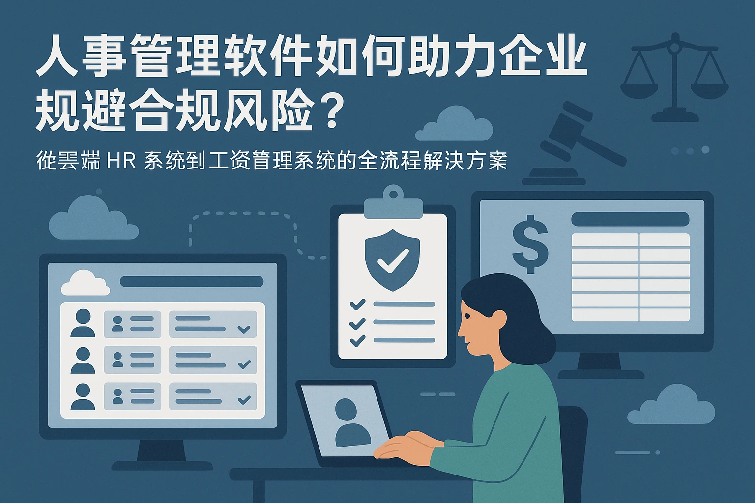 人事管理软件如何助力企业规避合规风险？从云端HR系统到工资管理系统的全流程解决方案