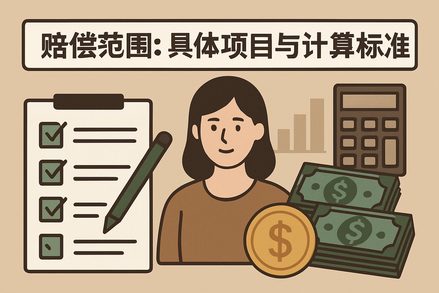 2. 赔偿范围:具体项目与计算标准