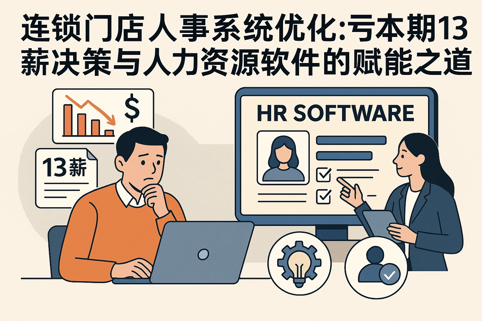 连锁门店人事系统优化：亏本期13薪决策与人力资源软件的赋能之道