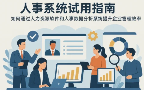人事系统试用指南：如何通过人力资源软件和人事数据分析系统提升企业管理效率