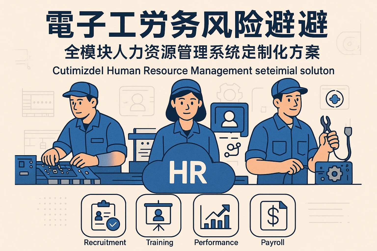 电子厂劳务工风险规避:全模块人力资源管理系统的定制化解决方案