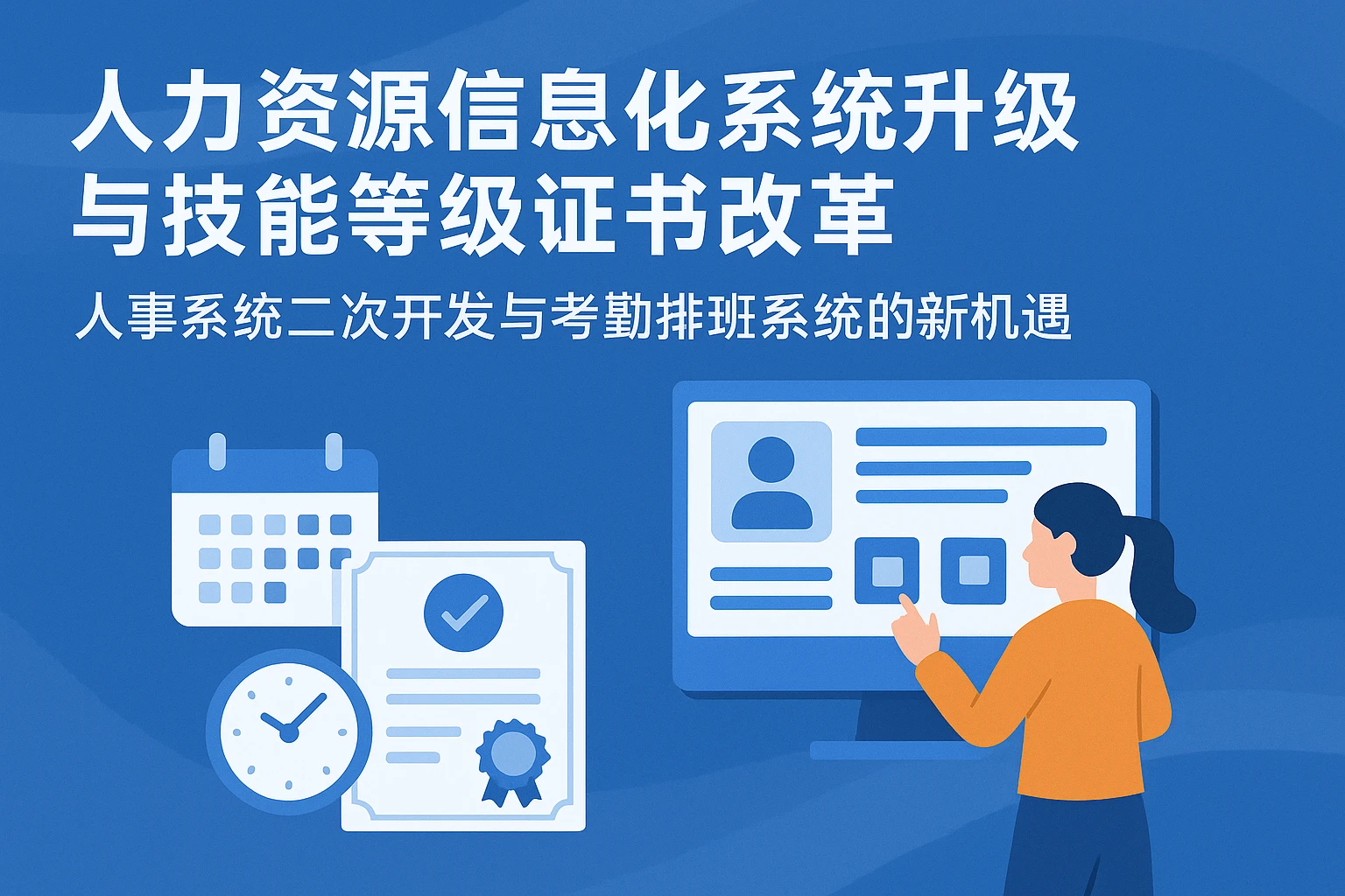 人力资源信息化系统升级与技能等级证书改革：人事系统二次开发与考勤排班系统的新机遇