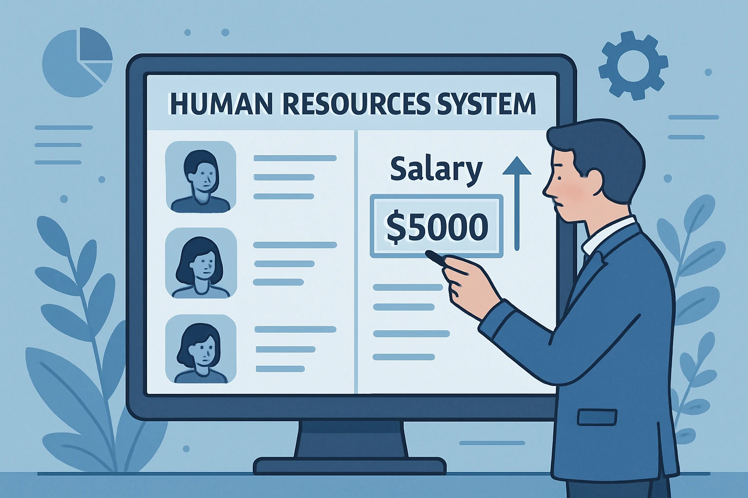 普调操作的人事系统实现