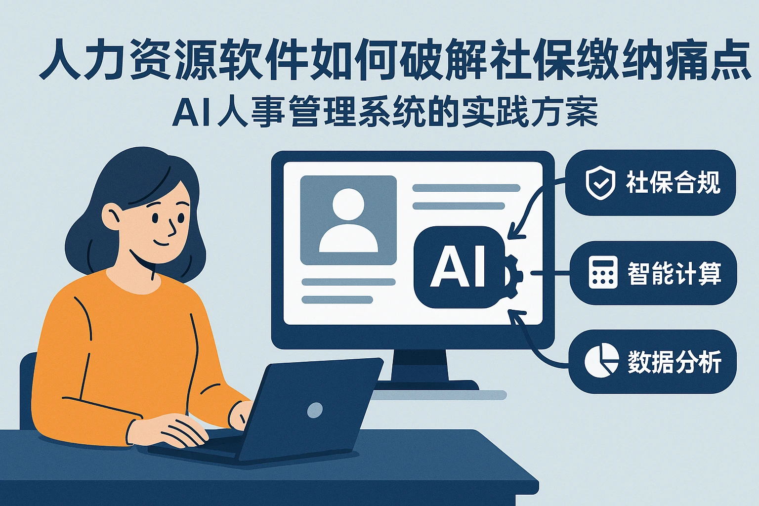 人力资源软件如何破解社保缴纳痛点?AI人事管理系统的实践方案