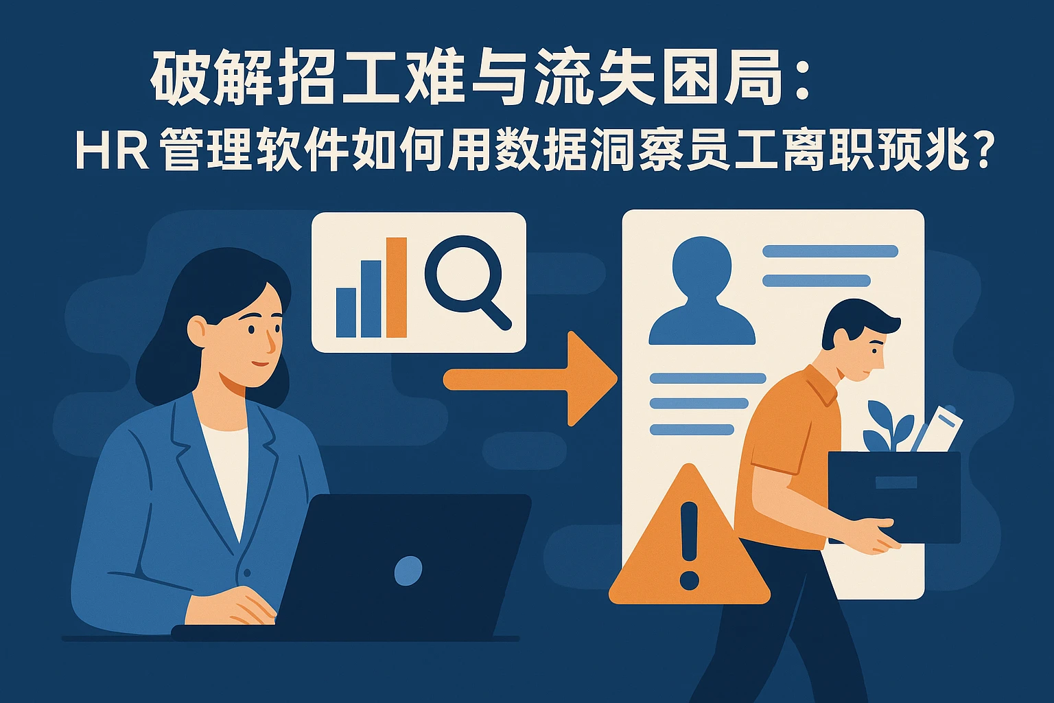 破解招工难与流失困局：HR管理软件如何用数据洞察员工离职预兆？