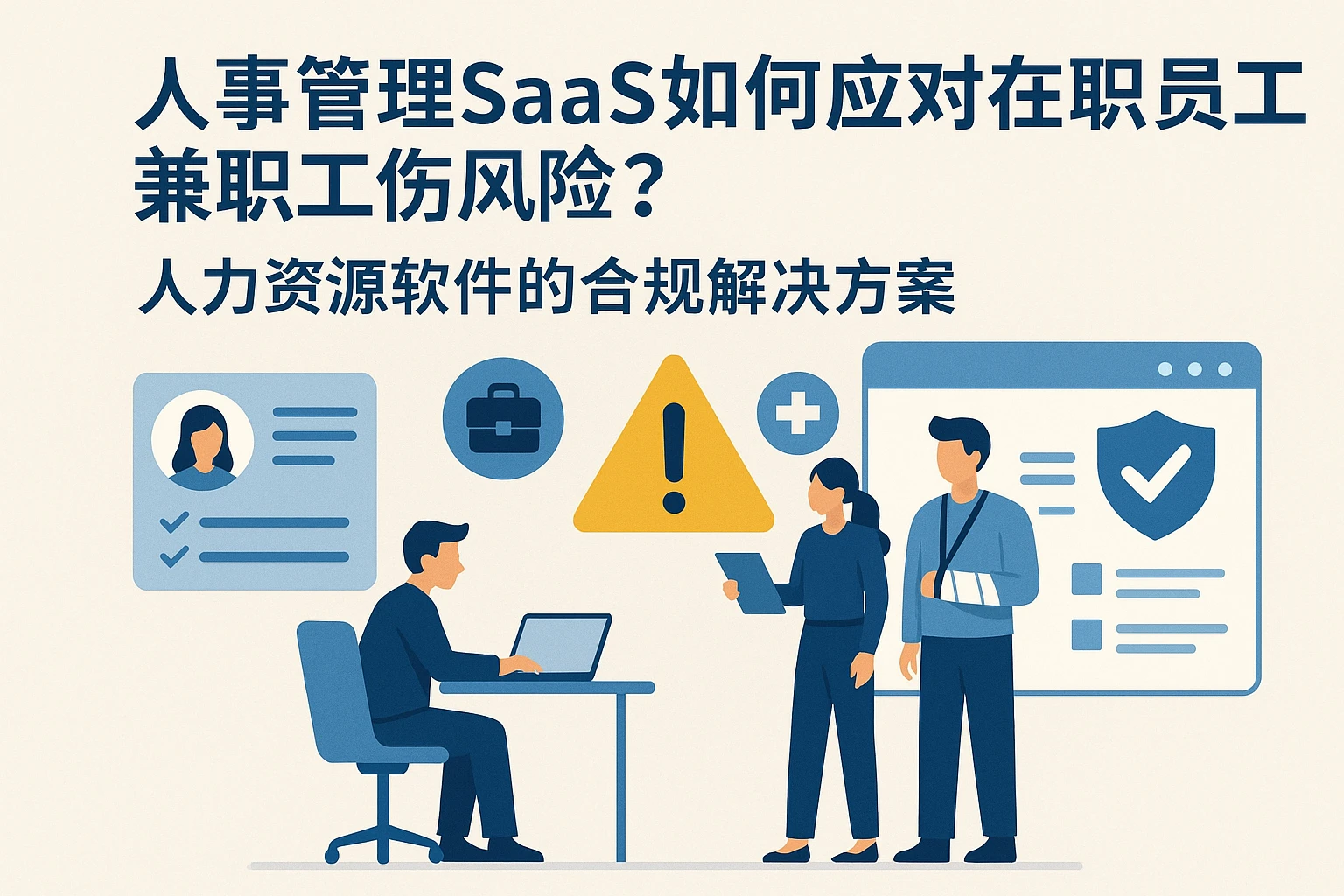 人事管理SaaS如何应对在职员工兼职工伤风险?人力资源软件的合规解决方案