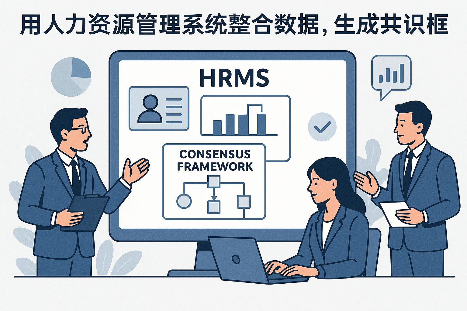 2. 中期提炼:用人力资源管理系统整合数据,生成共识框架