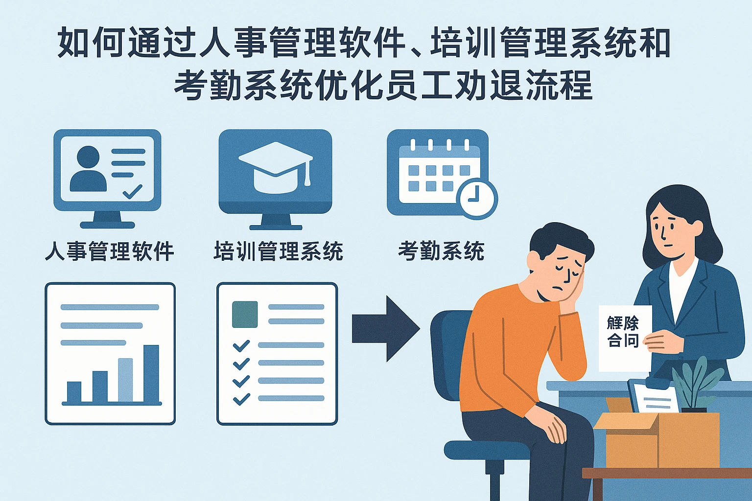 如何通过人事管理软件、培训管理系统和考勤系统优化员工劝退流程