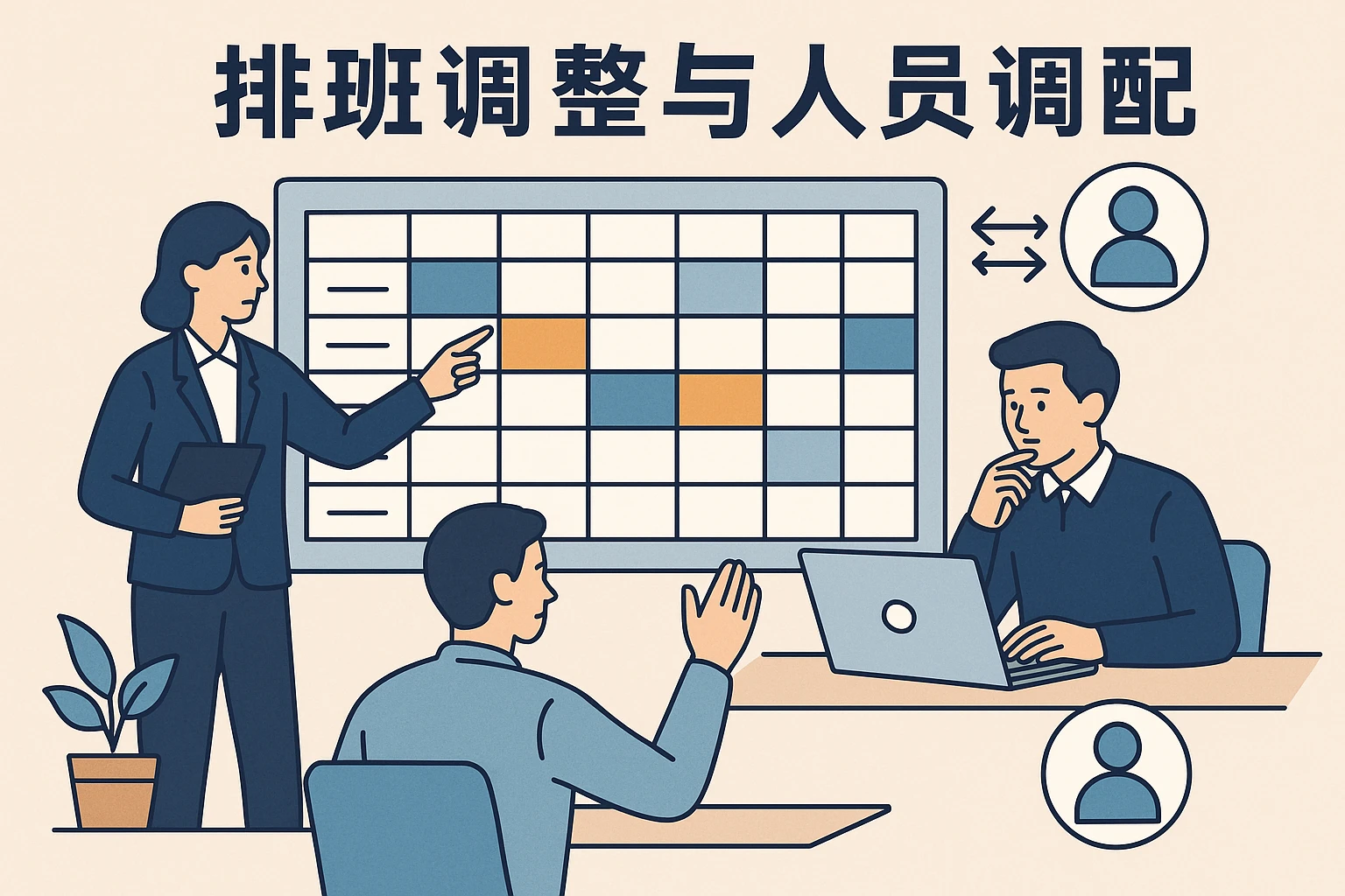 排班调整与人员调配