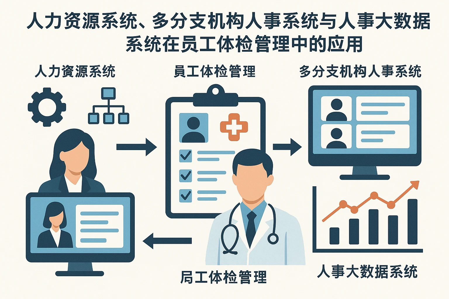 人力资源系统、多分支机构人事系统与人事大数据系统在员工体检管理中的应用