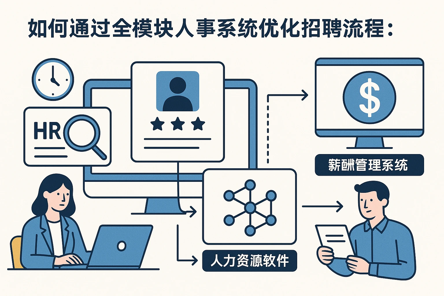 如何通过全模块人事系统优化招聘流程：以人力资源软件和薪酬管理系统为例