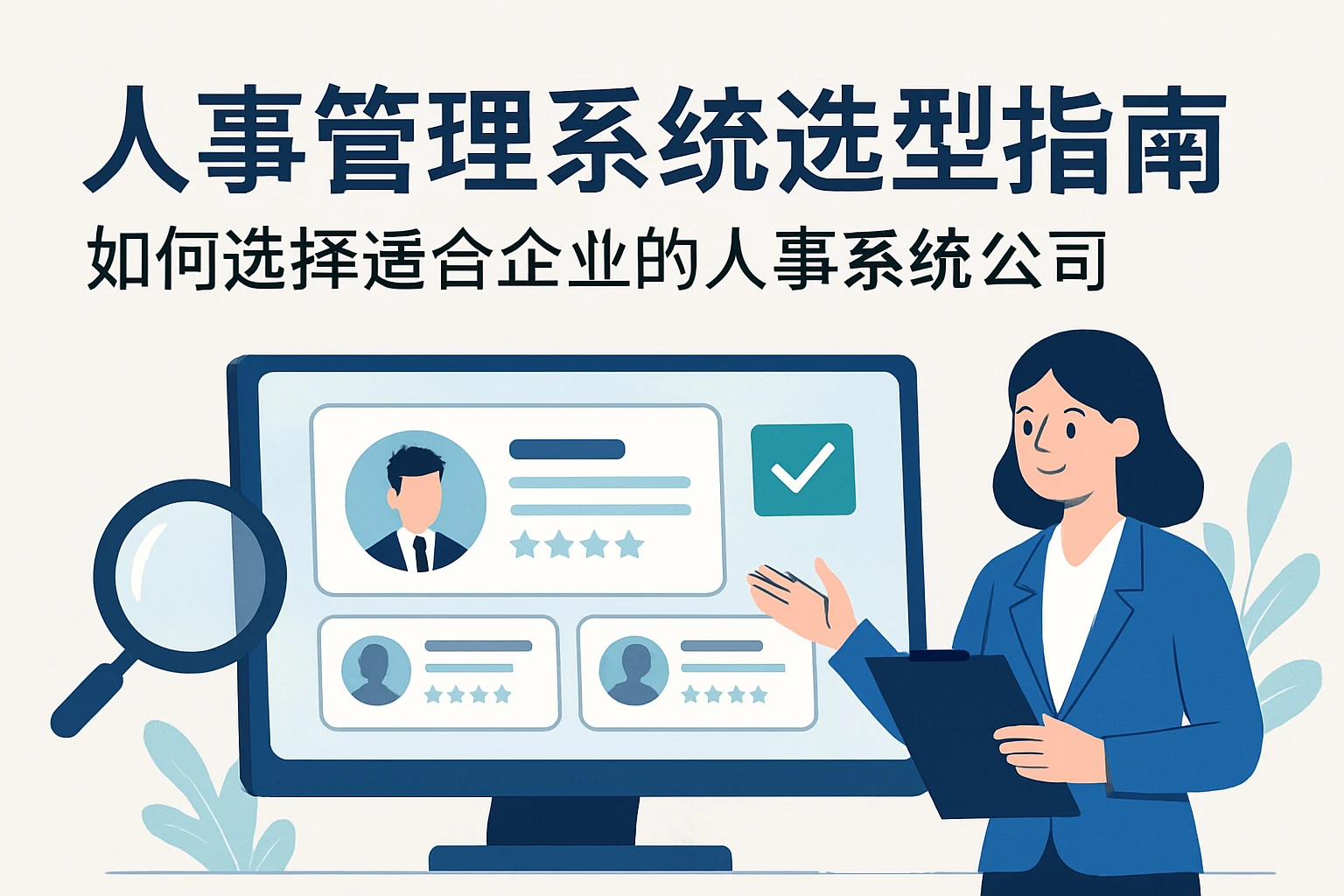 人事管理系统选型指南:如何选择适合企业的人事系统公司