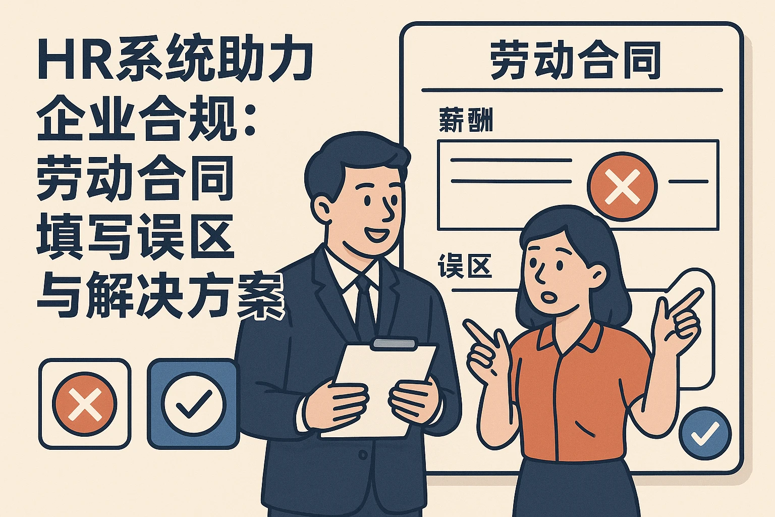 HR系统助力企业合规：劳动合同薪酬填写误区与解决方案