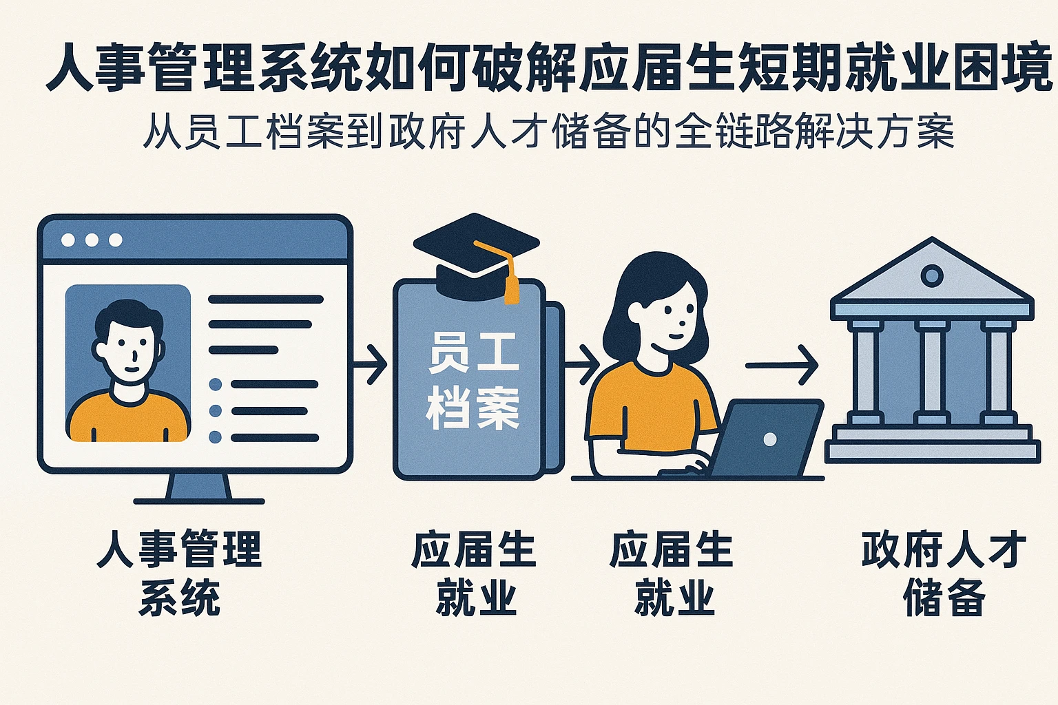 人事管理系统如何破解应届生短期就业困境？从员工档案到政府人才储备的全链路解决方案